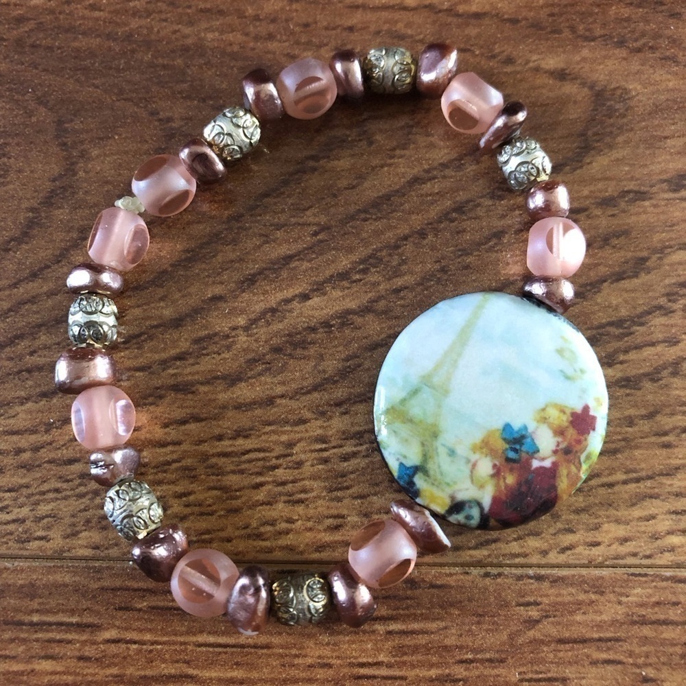 Vintage handmade beaded bracelet
